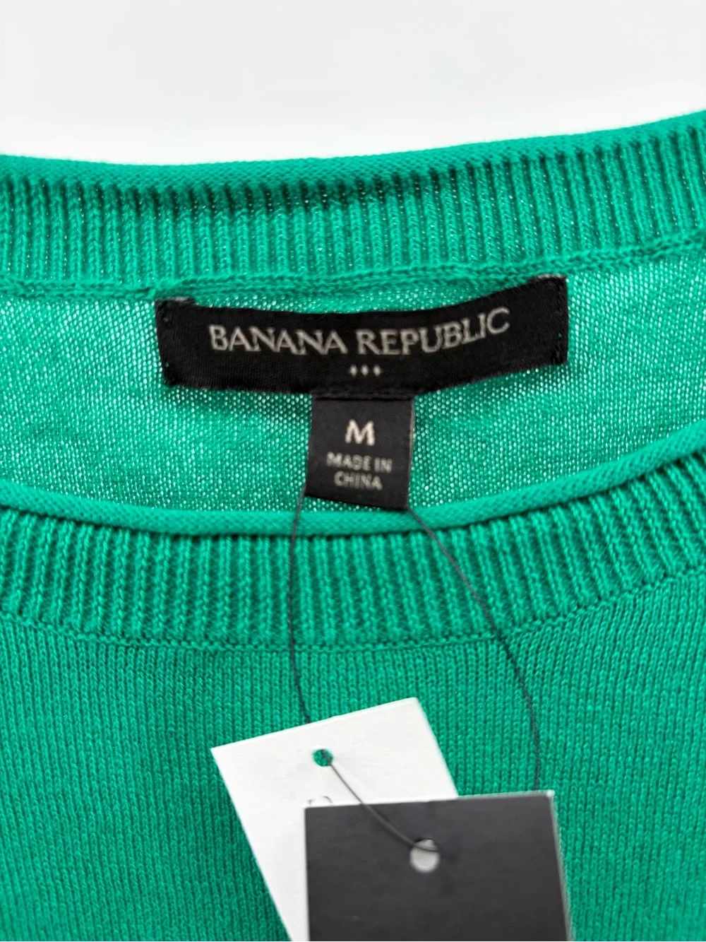 Banana Republic Green Crew Sweater Women's Size Medium‎ NWT
